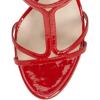 imageFSJ Women Casual TStrap Sandal Open Toe Stacked Kitten Heel Strappy Rhinestone Shoe Size 415 USRed Crystal Heel