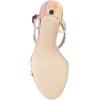 imageFSJ Women Casual TStrap Sandal Open Toe Stacked Kitten Heel Strappy Rhinestone Shoe Size 415 USSunset