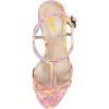 imageFSJ Women Casual TStrap Sandal Open Toe Stacked Kitten Heel Strappy Rhinestone Shoe Size 415 USSunset