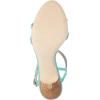 imageFSJ Women Casual TStrap Sandal Open Toe Stacked Kitten Heel Strappy Rhinestone Shoe Size 415 USTurquoise