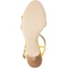 imageFSJ Women Casual TStrap Sandal Open Toe Stacked Kitten Heel Strappy Rhinestone Shoe Size 415 USYellow