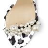 imageFSJ Women Fashion Dressy High Heel Stiletto Open Toe Pump Sandal Full Pearls Ankle Strap Back Zipper Party Wedding Shoes Size 415 USCow