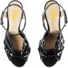 imageFSJ Women Platform Chunky Block High Heel Sandals Peep Toe Ankle Strap Party Evening Dress Pumps Shoes Size 415 USBlack