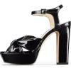 imageFSJ Women Platform Chunky Block High Heel Sandals Peep Toe Ankle Strap Party Evening Dress Pumps Shoes Size 415 USBlack