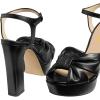 imageFSJ Women Platform Chunky Block High Heel Sandals Peep Toe Ankle Strap Party Evening Dress Pumps Shoes Size 415 USBlack Matte Leather