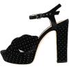 imageFSJ Women Platform Chunky Block High Heel Sandals Peep Toe Ankle Strap Party Evening Dress Pumps Shoes Size 415 USBlack Studs
