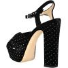 imageFSJ Women Platform Chunky Block High Heel Sandals Peep Toe Ankle Strap Party Evening Dress Pumps Shoes Size 415 USBlack Studs
