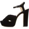 imageFSJ Women Platform Chunky Block High Heel Sandals Peep Toe Ankle Strap Party Evening Dress Pumps Shoes Size 415 USBlack Velvet