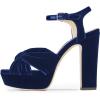 imageFSJ Women Platform Chunky Block High Heel Sandals Peep Toe Ankle Strap Party Evening Dress Pumps Shoes Size 415 USBlue