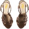 imageFSJ Women Platform Chunky Block High Heel Sandals Peep Toe Ankle Strap Party Evening Dress Pumps Shoes Size 415 USChocolate