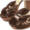 imageFSJ Women Platform Chunky Block High Heel Sandals Peep Toe Ankle Strap Party Evening Dress Pumps Shoes Size 415 USChocolate