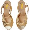 imageFSJ Women Platform Chunky Block High Heel Sandals Peep Toe Ankle Strap Party Evening Dress Pumps Shoes Size 415 USGold