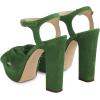 imageFSJ Women Platform Chunky Block High Heel Sandals Peep Toe Ankle Strap Party Evening Dress Pumps Shoes Size 415 USGreen