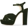 imageFSJ Women Platform Chunky Block High Heel Sandals Peep Toe Ankle Strap Party Evening Dress Pumps Shoes Size 415 USOlive