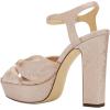 imageFSJ Women Platform Chunky Block High Heel Sandals Peep Toe Ankle Strap Party Evening Dress Pumps Shoes Size 415 USPink