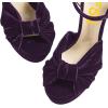 imageFSJ Women Platform Chunky Block High Heel Sandals Peep Toe Ankle Strap Party Evening Dress Pumps Shoes Size 415 USPurple