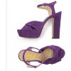 imageFSJ Women Platform Chunky Block High Heel Sandals Peep Toe Ankle Strap Party Evening Dress Pumps Shoes Size 415 USPurple2