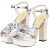 imageFSJ Women Platform Chunky Block High Heel Sandals Peep Toe Ankle Strap Party Evening Dress Pumps Shoes Size 415 USSilver