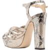 imageFSJ Women Platform Chunky Block High Heel Sandals Peep Toe Ankle Strap Party Evening Dress Pumps Shoes Size 415 USSnakeskin