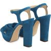 imageFSJ Women Platform Chunky Block High Heel Sandals Peep Toe Ankle Strap Party Evening Dress Pumps Shoes Size 415 USSteel Blue