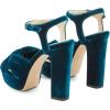 imageFSJ Women Platform Chunky Block High Heel Sandals Peep Toe Ankle Strap Party Evening Dress Pumps Shoes Size 415 USTeal