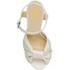 imageFSJ Women Platform Chunky Block High Heel Sandals Peep Toe Ankle Strap Party Evening Dress Pumps Shoes Size 415 USWhite Leather
