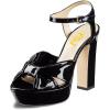 imageFSJ Women Platform Chunky Block High Heel Sandals Peep Toe Ankle Strap Party Evening Dress Pumps Shoes Size 415 USBlack