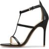 imageFSJ Women Fashion Evening Dancing Sandals Strappy Open Toe High Heel Stiletto Summer ShoeBlack