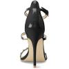 imageFSJ Women Fashion Evening Dancing Sandals Strappy Open Toe High Heel Stiletto Summer ShoeBlackcrystal