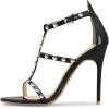 imageFSJ Women Fashion Evening Dancing Sandals Strappy Open Toe High Heel Stiletto Summer ShoeBlackcrystal