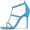 imageFSJ Women Fashion Evening Dancing Sandals Strappy Open Toe High Heel Stiletto Summer ShoeBluerivets