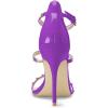 imageFSJ Women Fashion Evening Dancing Sandals Strappy Open Toe High Heel Stiletto Summer ShoeDarkorchidcrystal
