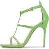 imageFSJ Women Fashion Evening Dancing Sandals Strappy Open Toe High Heel Stiletto Summer ShoeGreen