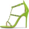imageFSJ Women Fashion Evening Dancing Sandals Strappy Open Toe High Heel Stiletto Summer ShoeGreenrivets