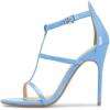 imageFSJ Women Fashion Evening Dancing Sandals Strappy Open Toe High Heel Stiletto Summer ShoeLight Blue