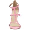 imageFSJ Women Fashion Evening Dancing Sandals Strappy Open Toe High Heel Stiletto Summer ShoePink