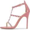 imageFSJ Women Fashion Evening Dancing Sandals Strappy Open Toe High Heel Stiletto Summer ShoePinkcrystal