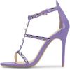 imageFSJ Women Fashion Evening Dancing Sandals Strappy Open Toe High Heel Stiletto Summer ShoePurplerivets