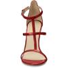 imageFSJ Women Fashion Evening Dancing Sandals Strappy Open Toe High Heel Stiletto Summer ShoeRed