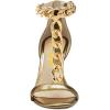 imageFSJ Women TStraps High Heel Sandals Golden Chains Open Toe Ankle Straps Stilettos Pumps Back Zipper Wedding Party Homecomings Dress Summer Shoes Size 415 USGold