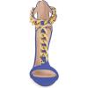 imageFSJ Women TStraps High Heel Sandals Golden Chains Open Toe Ankle Straps Stilettos Pumps Back Zipper Wedding Party Homecomings Dress Summer Shoes Size 415 USBlue