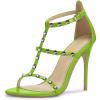imageFSJ Women Fashion Evening Dancing Sandals Strappy Open Toe High Heel Stiletto Summer ShoeGreenrivets