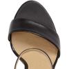 imageFSJ Women Classic Chunky High Heel Sandals Open Toe Ankle Strap Single Band Dress Shoe Size 415 USBlack