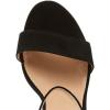 imageFSJ Women Classic Chunky High Heel Sandals Open Toe Ankle Strap Single Band Dress Shoe Size 415 USBlacksuede