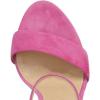 imageFSJ Women Classic Chunky High Heel Sandals Open Toe Ankle Strap Single Band Dress Shoe Size 415 USDark Pink