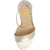 imageFSJ Women Classic Chunky High Heel Sandals Open Toe Ankle Strap Single Band Dress Shoe Size 415 USGold