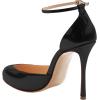 imageFSJ Women Fashion Almond Toe Ankle Strap DOrsay Pump High Heels Party Prom Casual Sandal Ladies Shoes Size 415 USBlack