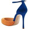 imageFSJ Women Fashion Almond Toe Ankle Strap DOrsay Pump High Heels Party Prom Casual Sandal Ladies Shoes Size 415 USBlue