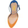 imageFSJ Women Fashion Almond Toe Ankle Strap DOrsay Pump High Heels Party Prom Casual Sandal Ladies Shoes Size 415 USBlue