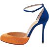 imageFSJ Women Fashion Almond Toe Ankle Strap DOrsay Pump High Heels Party Prom Casual Sandal Ladies Shoes Size 415 USBlue